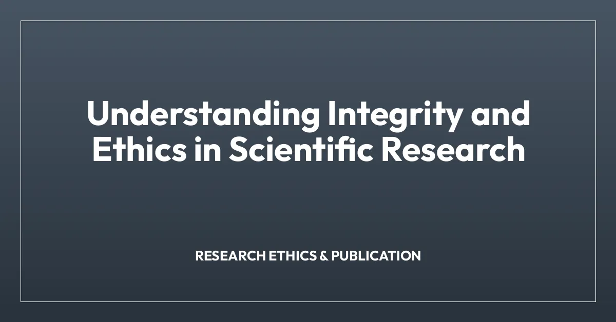 Research Ethics & Publication | Hospitality.Institute