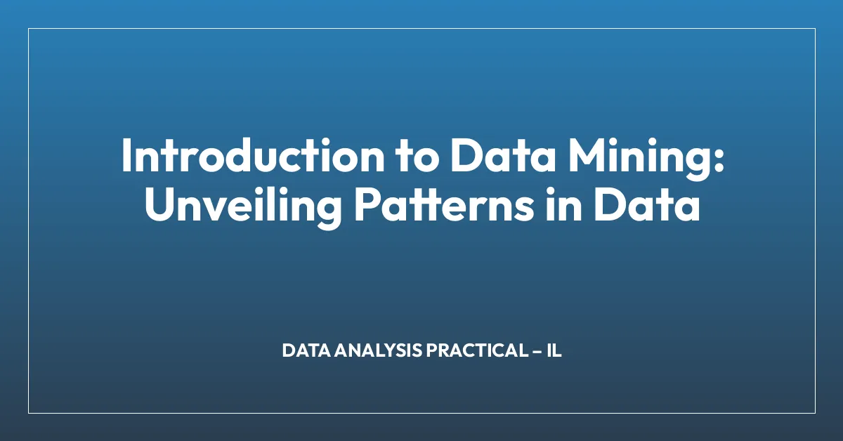 Data Extract Patterns Introduction to Data Mining: Unveiling Patterns in Data | Hospitality ...
