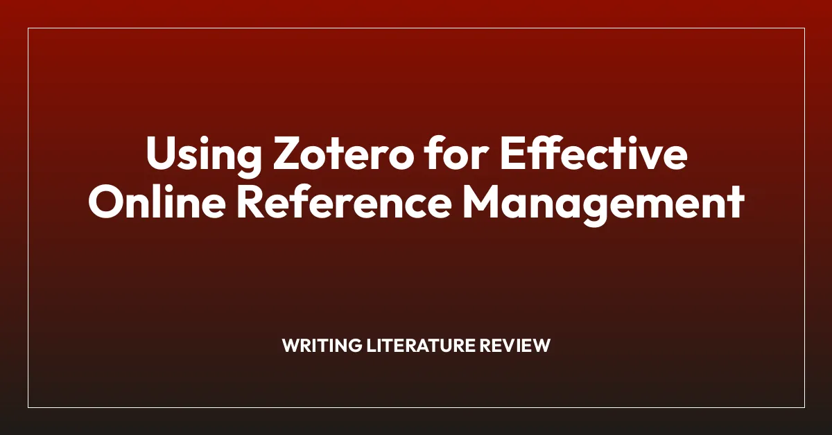 Using Zotero for Effective Online Reference Management | Hospitality ...